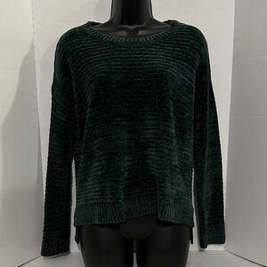Pink Rose Women's Dark Green chenille Sweater small